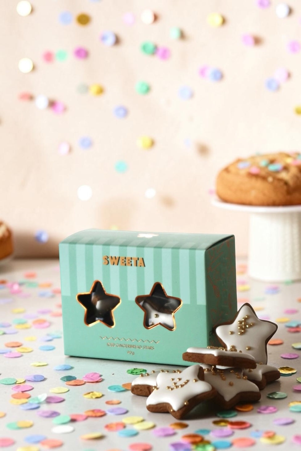 Iced Gingerbread Stars 90g