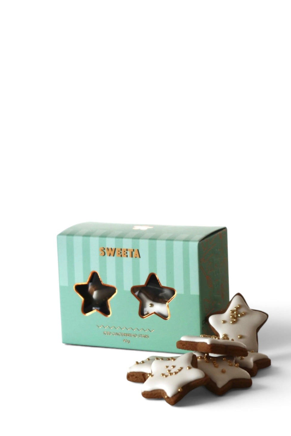 Iced Gingerbread Stars 90g